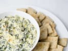 Online Couples Cooking Class - Charcuterie Boards 101: artichoke dip with crackers