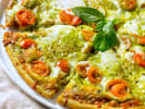 Cooking Class - Wood-Burning Brick Oven Pizza: arugula pesto pizza with tomatoes