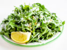 Team Building Cooking Class - Collaboration of Italian Flavors in DC: arugula salad with parmesan and lemon on the side of the plate