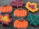 Couples Cooking Class - Autumn Cookie Decorating Workshop in Brooklyn: autumn themed cookies