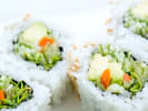 Cooking Class - Japanese and Chinese Fare: avocado sushi rolls with cucumber and carrots