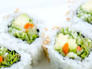Cooking Class - Handmade Sushi Rolls: avocado sushi rolls with cucumber and carrots