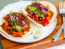 Online Team Building Cooking Class - Mexican Tacos: back bean and sweet potato tacos