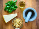 Cooking Class - Spectacular Sauces With Chef Eric in West Los Angeles: basil pesto ingredients