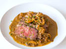 Cooking Class - SautÃ© and Sizzle - French Bistro in Toronto: bavette steak with mushrooms and red wine sauce