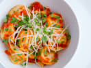 Cooking Class - Homemade Pasta Methodology: beef ravioli with vegetable tomato sauce