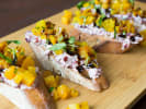 Cooking Class - Succulent Salmon Supper: beet and goat cheese bruschetta