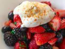 Cooking Class - A Grilled Pizza Soirée: berries with cream