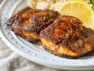 Cooking Class - Fresh Fare From Land and Sea: blackened salmon fish