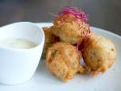 Cooking Class - The Flavors of Bourbon Street in DC: blue crab hush puppies