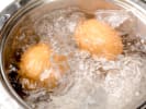 Cooking Class - Classic Japanese Curry in South Seattle: boiling eggs