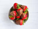 Online Mixology Class - Romantic Cocktail Rendezvous: bowl of chocolate covered strawberries