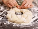 Cooking Class - Golden Braided Breads From Scratch in South Bay & Peninsula: braiding a bread wreath