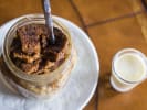 Cooking Class - A Seafood Feast: bread pudding with rums sauce