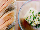 Cooking Class - Pasta-Making 101 for Kids in Manhattan: bread with butter garlic and herbs
