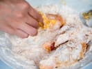 Team Building Cooking Class - Southeast Asian Fusion in Boston Proper: breading chicken wings