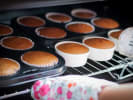 Cooking Class - Baking Colors of the Rainbow in Northern Virginia: cakes in oven
