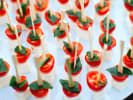 Culinary Adventure - Color Theory Cocktail Party at an Art Gallery: caprese appetizer