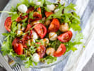 Cooking Class - Essential Handmade Pan Bar Pizza: caprese salad with arugula and balsamic