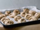 Cooking Class - Cozy Swedish Baking Favorites in Downtown Dallas: cardamon buns on a baking tray