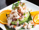 Cooking Class - Mexico Meets Caribbean Cooking: ceviche filled avocado