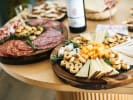 Cooking Class - A Taste of Sardinian Cuisine in South Bay Los Angeles: charcutterie boards and wine on the table