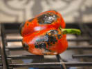 Cooking Class - Knife Skills: The Fundamentals in Manhattan: charred red peppers