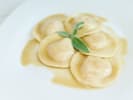 Cooking Class - Authentic Pasta-Making Techniques in NYC: cheese ravioli in garlic butter sauce