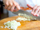 Cooking Class - Seasonal Homemade Soups and Stews: chef chopping onions