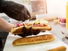 Private Chef - Classic Burgers & Hot Dogs Poolside BBQ: chef cooking hot dogs