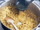 Cooking Class - Flavors of Louisiana: chef cooking yellow rice
