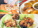 Cooking Class - Modern Asian Comfort Food in Austin: chef crafting potstickers japanese gyoza with dip hoisin marinated chicken lettuce wraps
