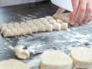 Team Building Cooking Class - Handmade Gnocchi and Gnudi in San Diego: chef cutting gnocchi