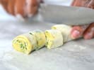 Team Building Cooking Class - Fresh Pasta Face-Off in Culver City: chef cutting spinach pasta