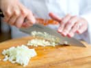 Online Cooking Class - A Focus on Cooking Techniques: chef dicing onions