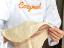 Cooking Class - Gluten-Free Pizza Techniques: chef handling scratch made pizza dough