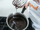 Cooking Class - Chocolate Workshop: chef making dark chocolate ganache