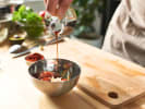 Private Chef - Taste the Mediterranean by the Pool: chef making tomato salad