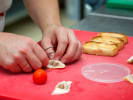 Cooking Class - Stylish Comfort Food Classics: chef preparing canapeÌs