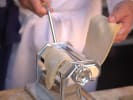 Cooking Class - Authentic Italian Seafood: chef rolling fresh pasta dough