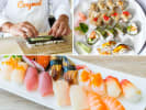 Sushi Cooking Class - Rolls and Nigiri in East Bay: chef rolling homemade sushi, sushi rolls and nigiri