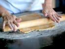 Cooking Class - Decorating Cookies With Royal Icing: chef rolling out cookie dough