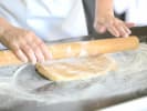 Online Cooking Class - Irish Ginger Holiday Cookies: chef rolling out cookie dough