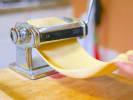 Cooking Class - Simply Italian in San Francisco: chef rolling out fresh pasta dough