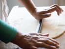 Cooking Class - Flatbread-Style Pizza: chef rolling pizza dough