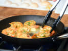 Team Building Cooking Class - A Trio of Spanish Favorites in Hollywood Area: chef sauteing shrimp