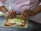 Cooking Class - Handmade Sushi Rolls: chef shahida rolling sushi