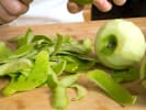 Cooking Class - Modern American Menu in Downtown Dallas: chef slicing a green apple