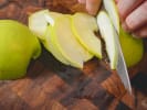 Cooking Class - Fresh Californian Fare: chef slicing a green apple