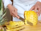 Cooking Class - Classics From the Yucatan Peninsula in Marin County: chef slicing a pineapple